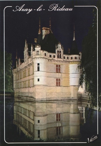 azay le rideau, chateaux de la loire, france